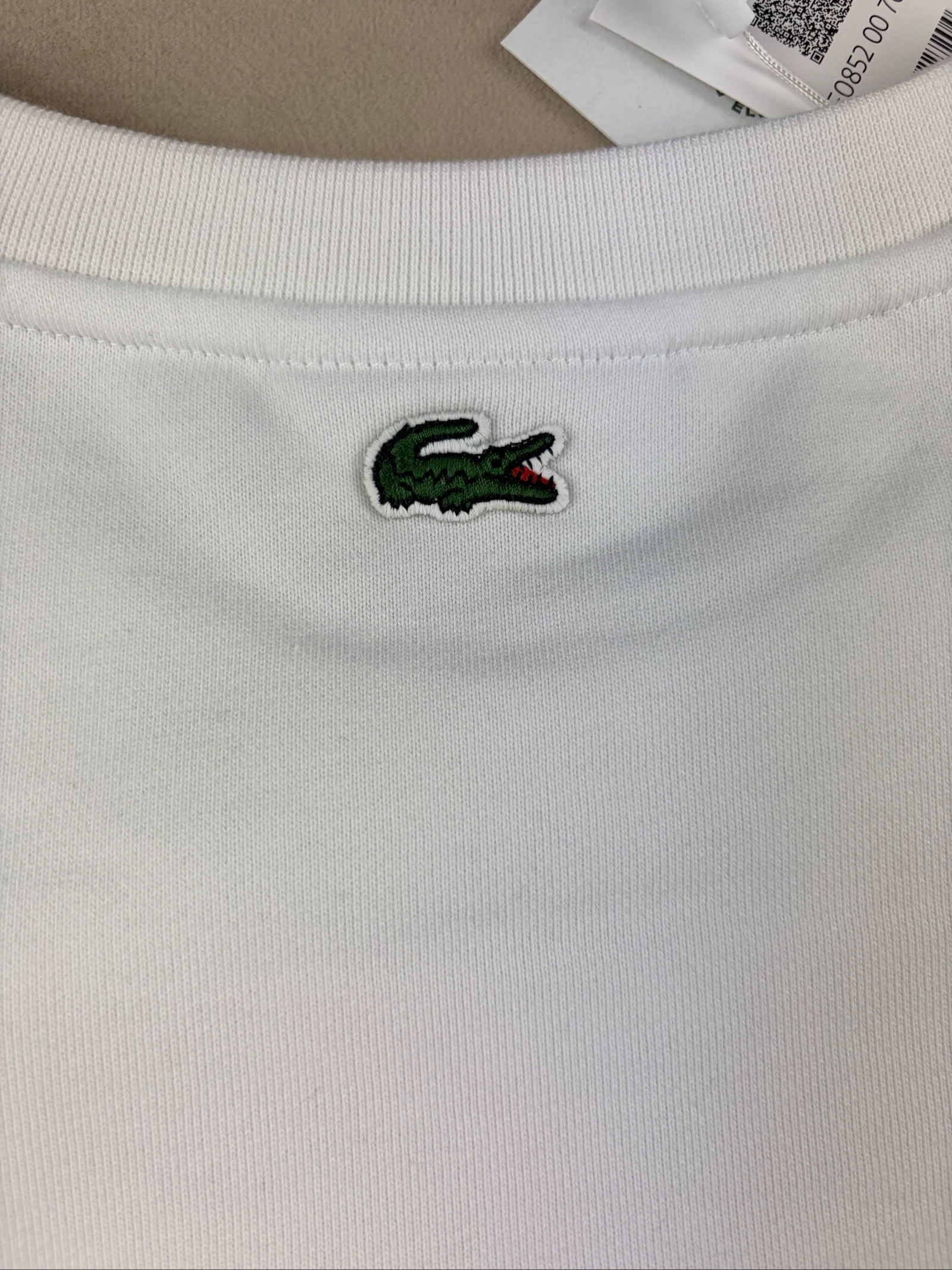 Suéter Lacoste branco 100% Algodão – Tamanho 44 – photo 11
